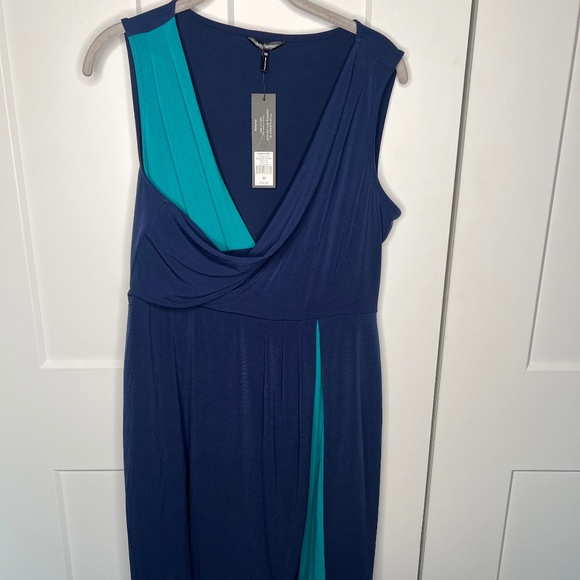 Daisy Fuentes Block Party Night Tide Combo Dress NWT Women's Size Medium - Picture 1 of 4